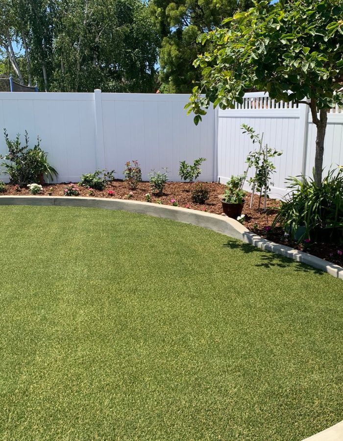 Installation of Artificial turf and plants 