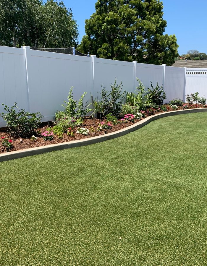 Installation of Artificial turf and plants 