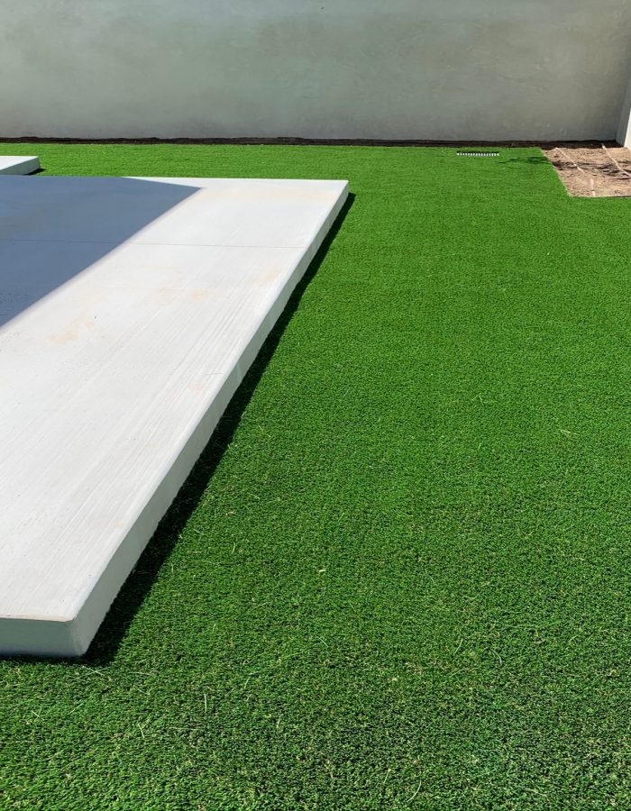 Installation of Artificial turf, planters, tree and irrigation system 