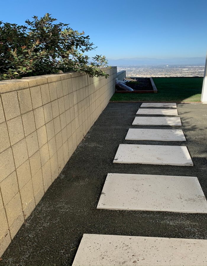 Installation of Decomposed granit and stepping stones