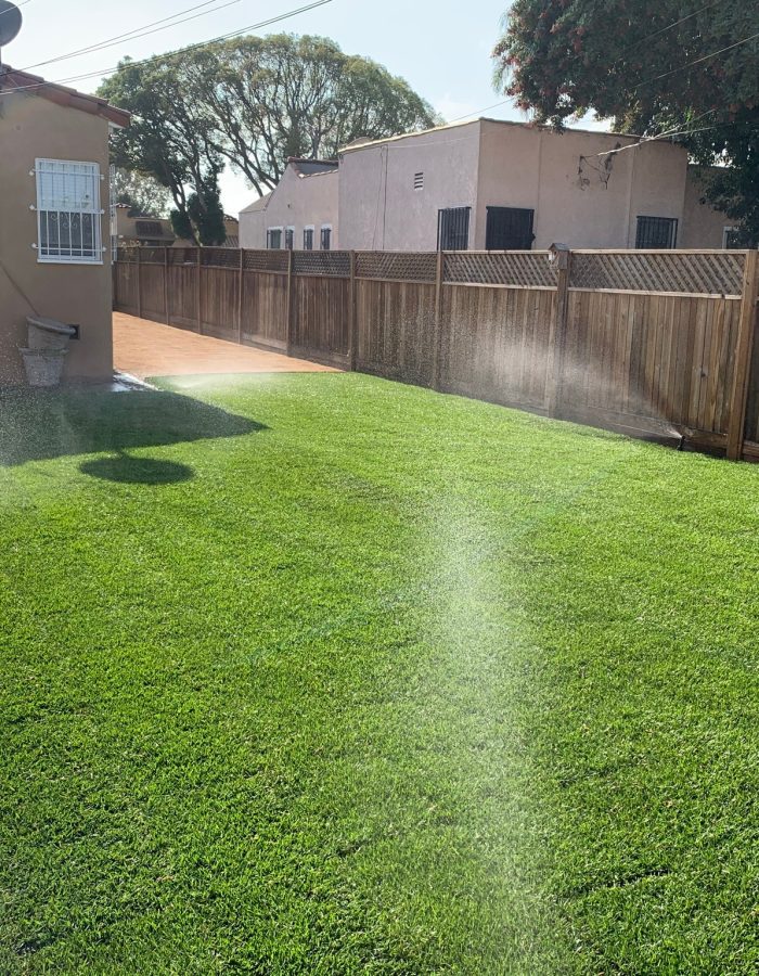 Installation of sod, Sprinkler system and Decomposed Granite